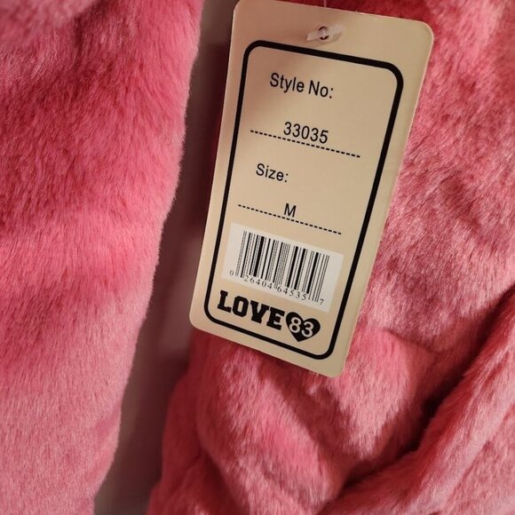 Love83 Faux Fur Jacket‎ in Pink - Size Medium - Picture 7 of 9
